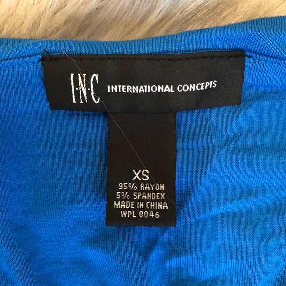 INC Blue sexy halter tops for women size XS - Picture 5 of 5